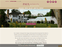 Tablet Screenshot of paulsimonmarquees.co.uk